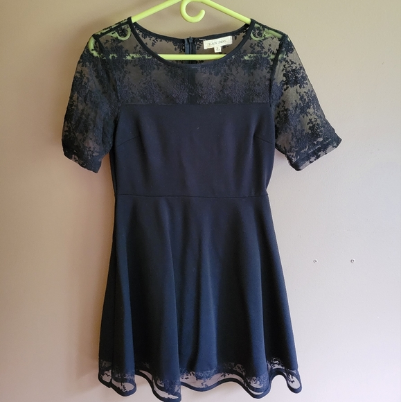 Little Black Lace Top Dress - Picture 1 of 3
